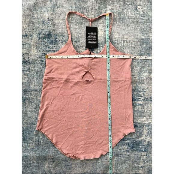 NWT! Chaser Dusty Pink Front Cut Out Cami Tank Top Medium - Picture 5 of 6